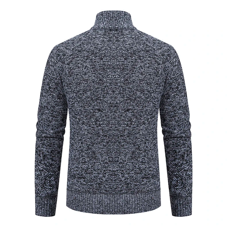 Men’s Autumn & Winter Casual Zipper Cardigan – Fleece-Lined Sports Coat, FREE SHIPPING WORLDWIDE