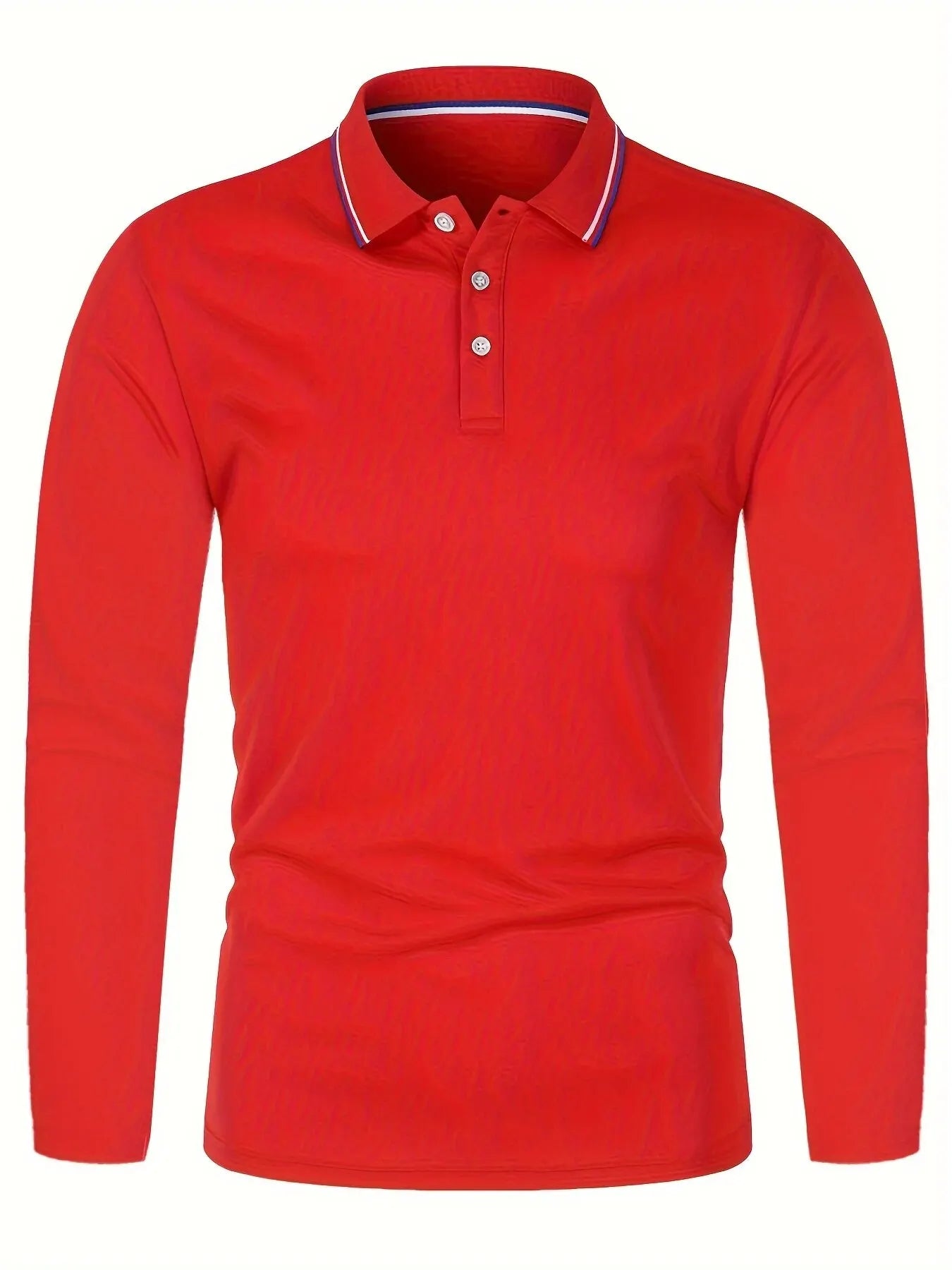 Fashionable Men’s Long Sleeve Polo