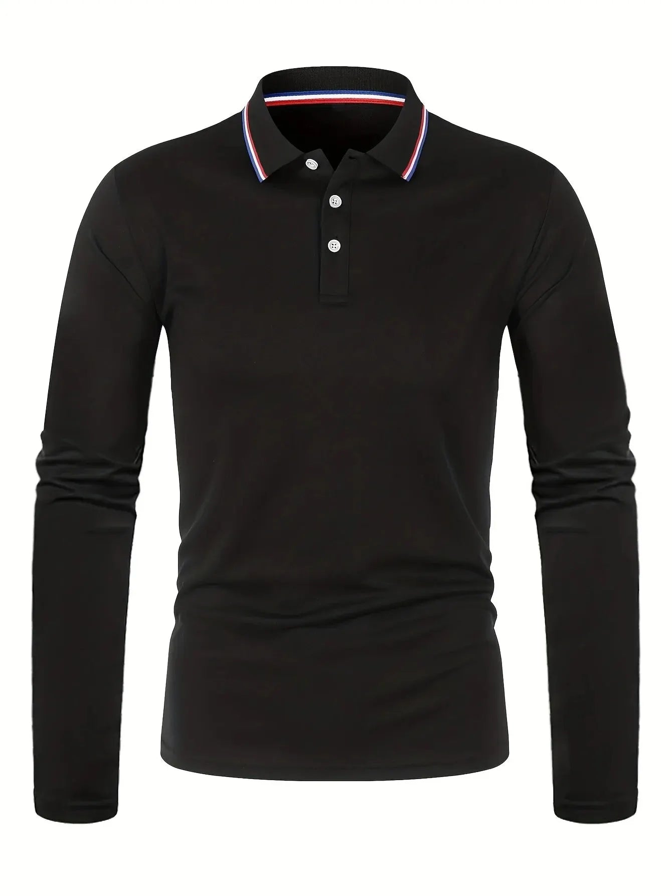 Fashionable Men’s Long Sleeve Polo
