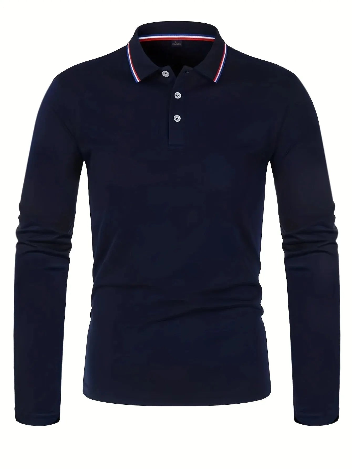 Fashionable Men’s Long Sleeve Polo