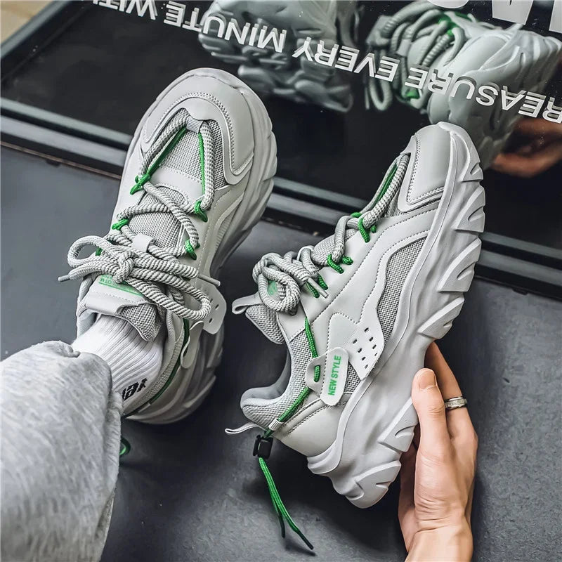 High-Quality Menโs Casual Sneakers โ Chunky Thick Sole Athletic Shoes. ๐ Free Shipping Worldwide