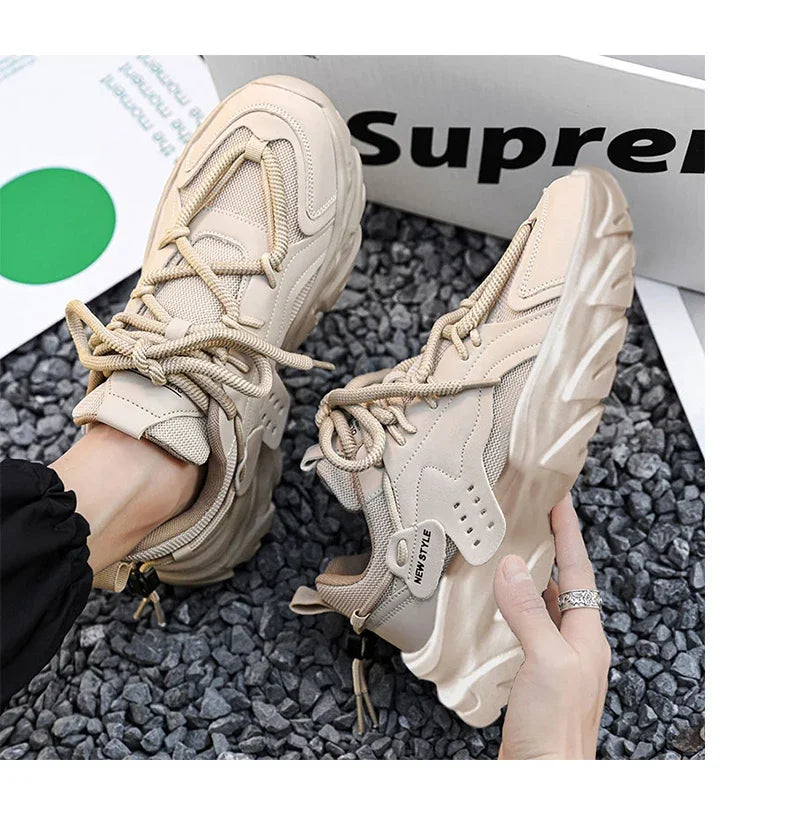 High-Quality Menโs Casual Sneakers โ Chunky Thick Sole Athletic Shoes. ๐ Free Shipping Worldwide
