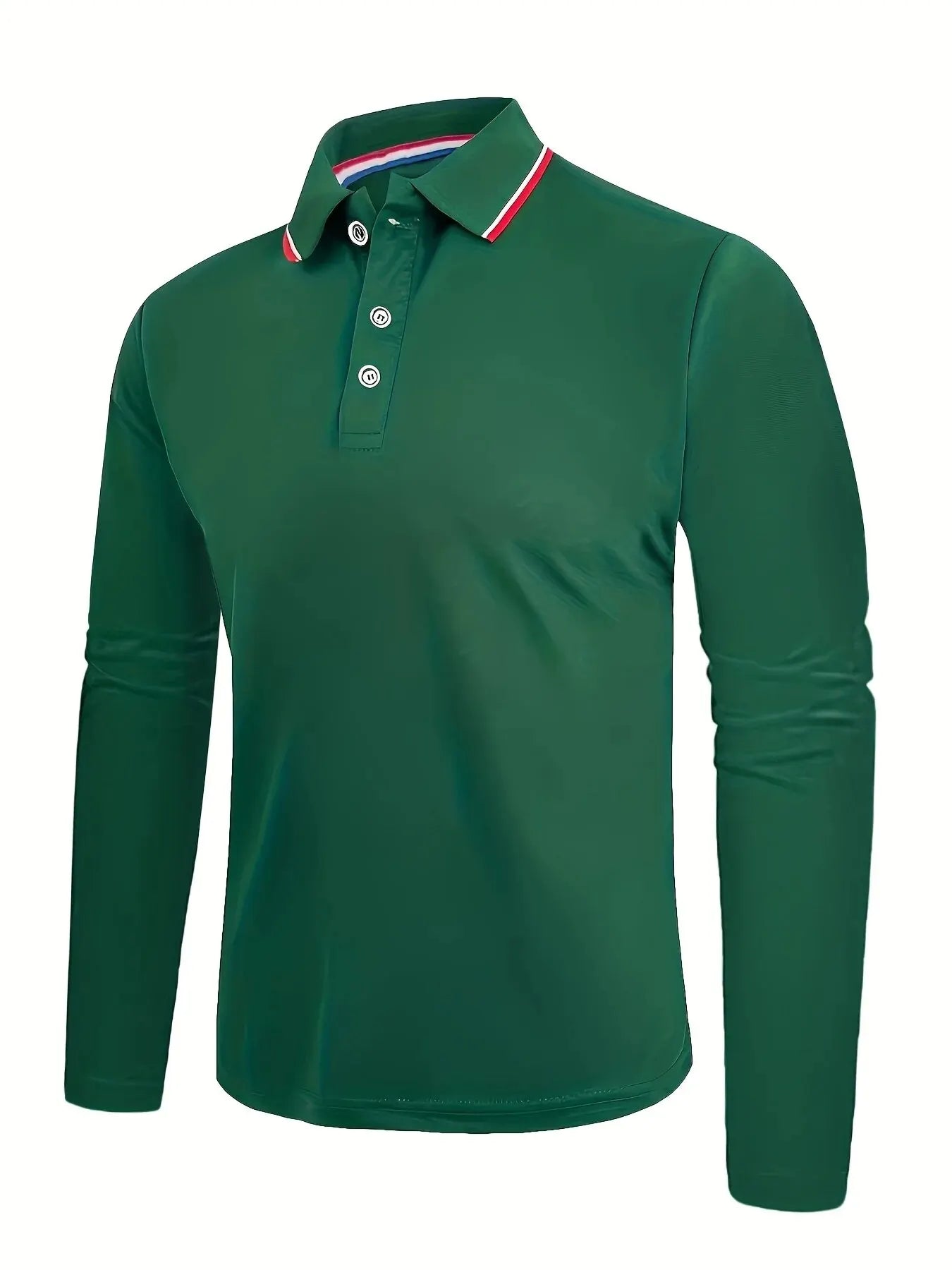 Fashionable Men’s Long Sleeve Polo