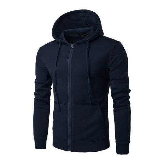 Men’s Slim Fit Hoodie – Long Sleeve Zipper Jacket