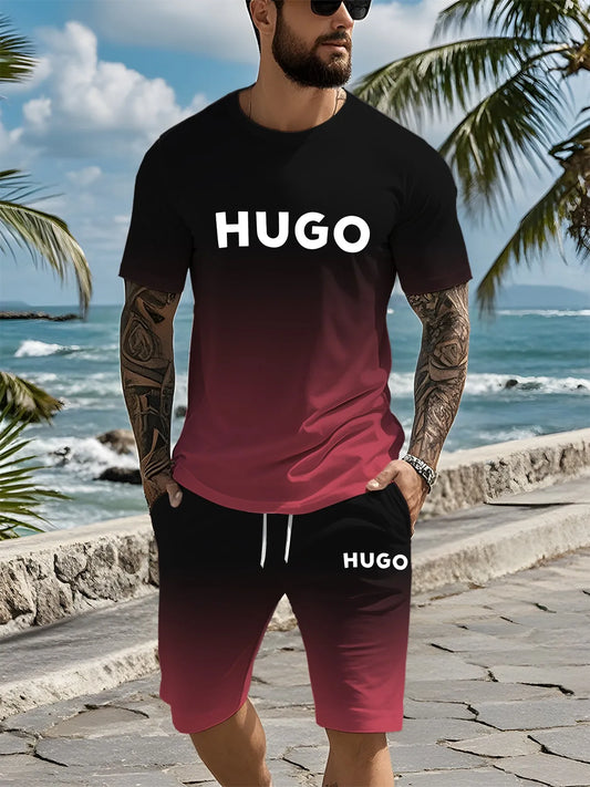 Unisex Casual 3D Printed Summer Clothing Set