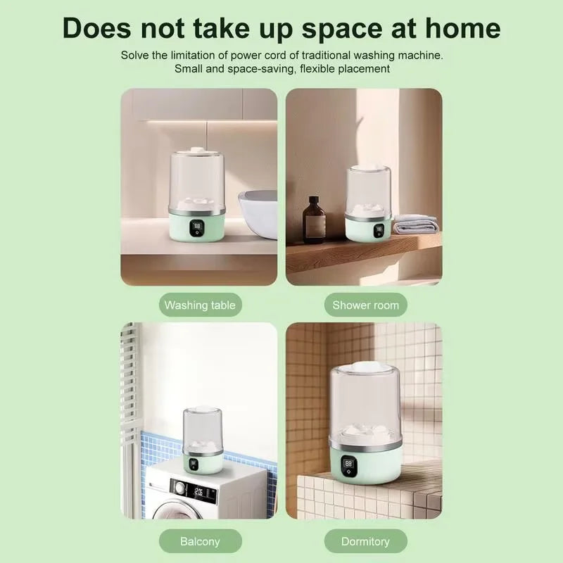 Portable Mini Washing Machine Small Laundry Washer Machine Clothes Cleaning Tool For Dormitories Travel Camping Hotel Apartment (🚚 Free Shipping Worldwide)