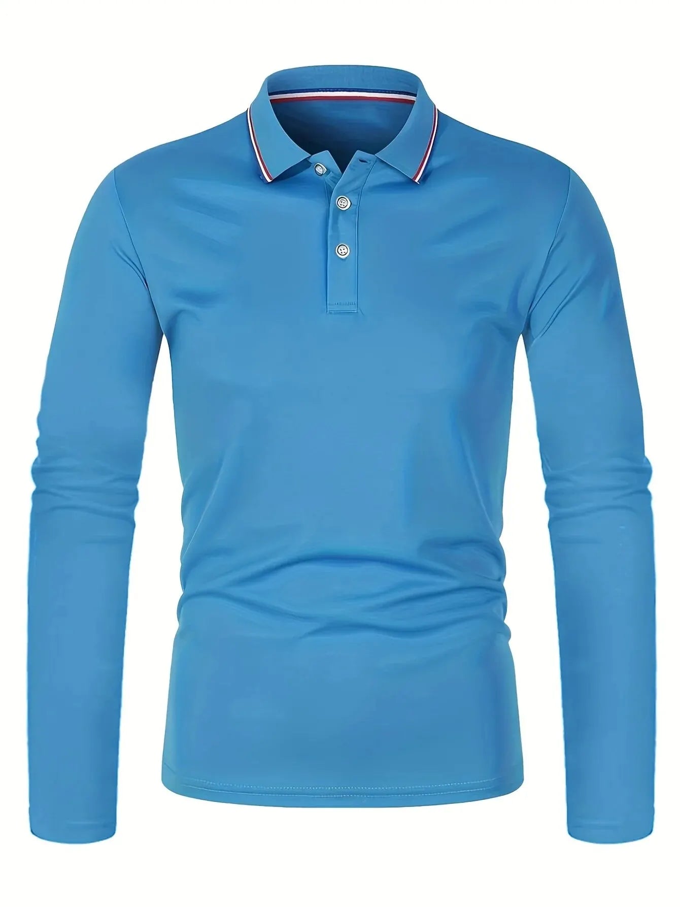 Fashionable Men’s Long Sleeve Polo