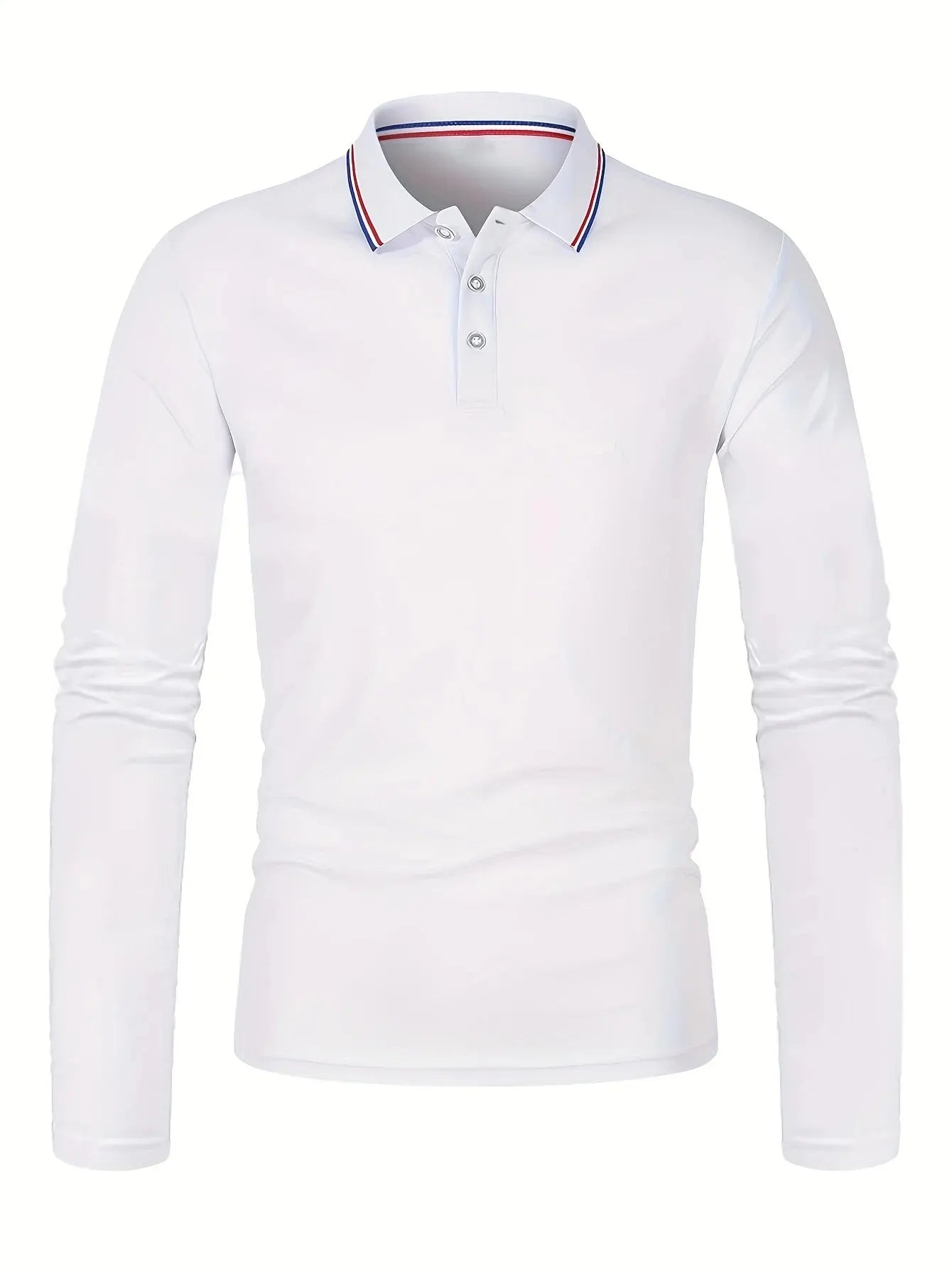 Fashionable Men’s Long Sleeve Polo