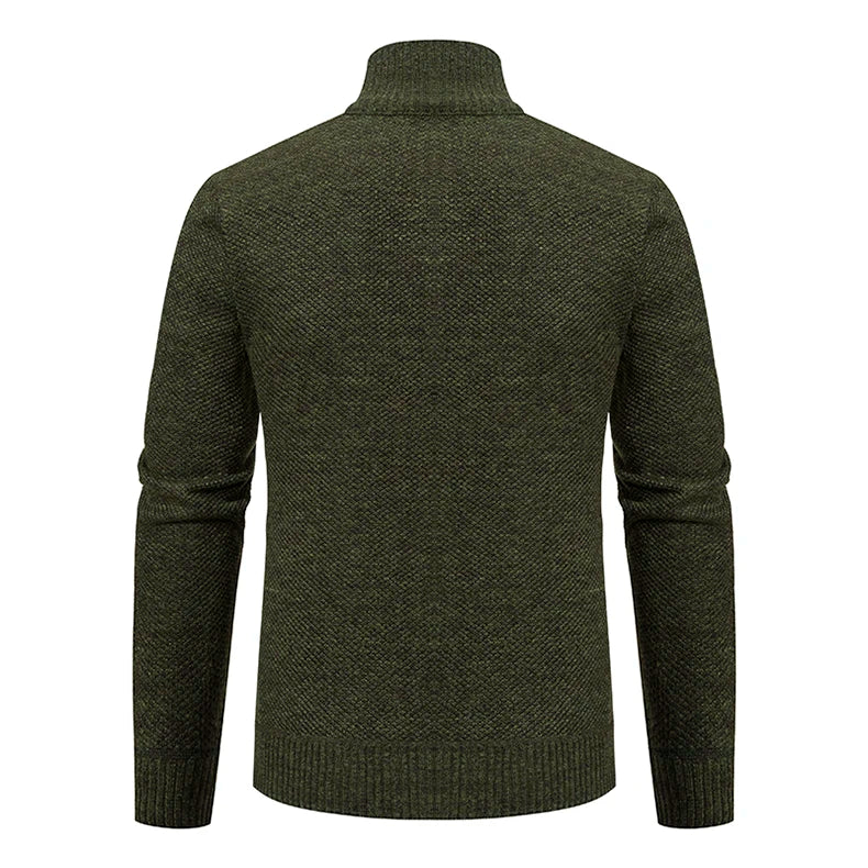 Men’s Autumn & Winter Casual Zipper Cardigan – Fleece-Lined Sports Coat, FREE SHIPPING WORLDWIDE