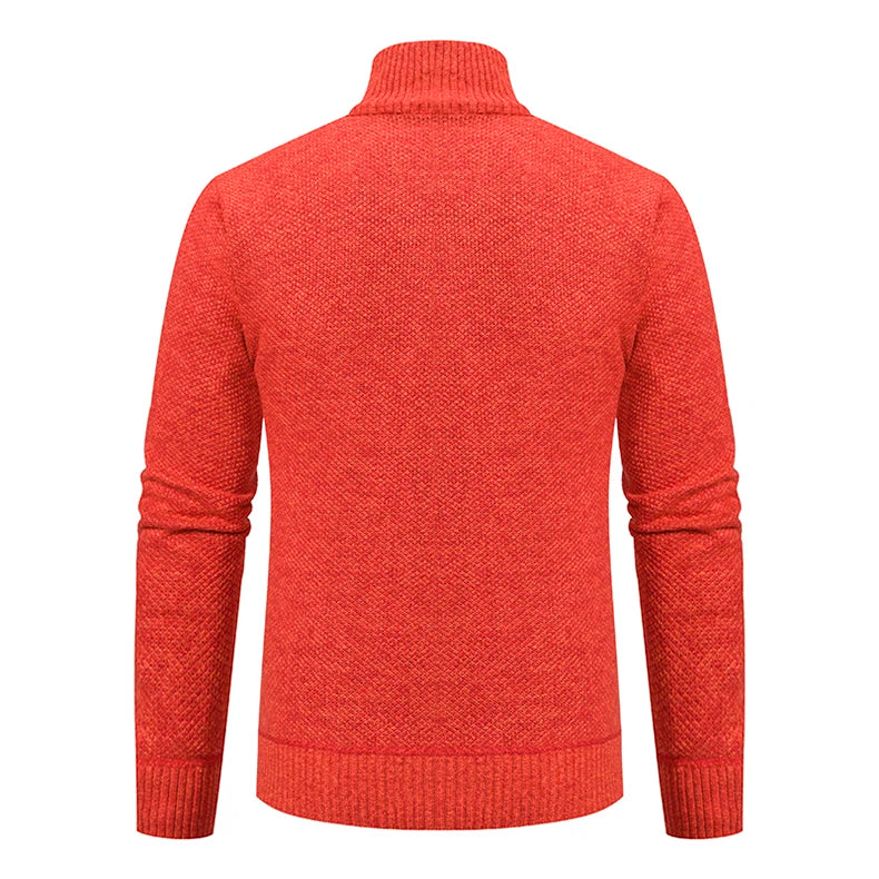 Men’s Autumn & Winter Casual Zipper Cardigan – Fleece-Lined Sports Coat, FREE SHIPPING WORLDWIDE