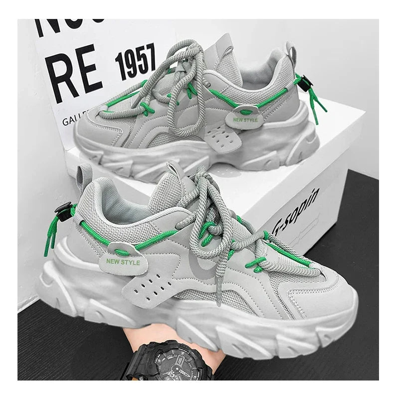 High-Quality Menโs Casual Sneakers โ Chunky Thick Sole Athletic Shoes. ๐ Free Shipping Worldwide