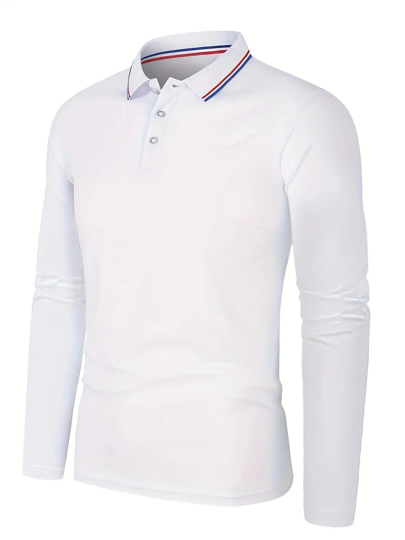 Fashionable Men’s Long Sleeve Polo