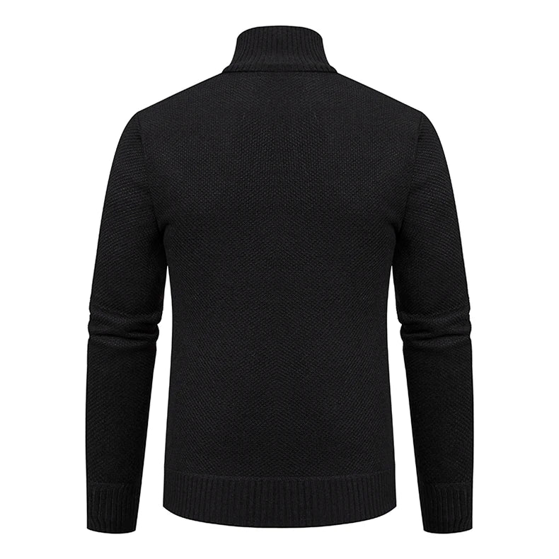 Men’s Autumn & Winter Casual Zipper Cardigan – Fleece-Lined Sports Coat, FREE SHIPPING WORLDWIDE