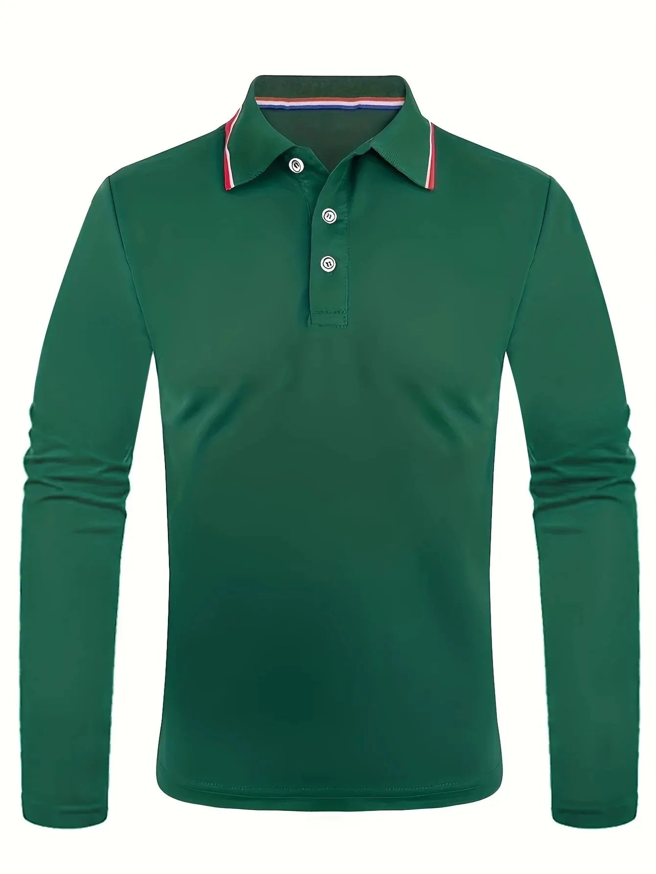 Fashionable Men’s Long Sleeve Polo