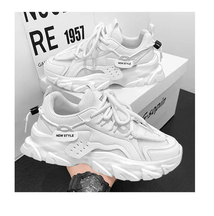 High-Quality Men’s Casual Sneakers – Chunky Thick Sole Athletic Shoes. 🚚 Free Shipping Worldwide