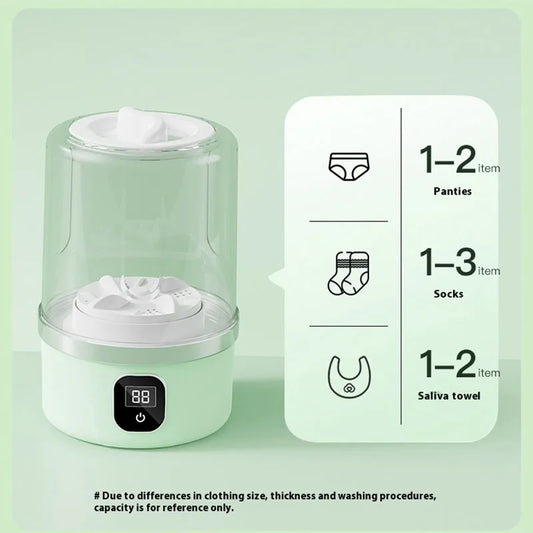 Portable Mini Washing Machine Small Laundry Washer Machine Clothes Cleaning Tool For Dormitories Travel Camping Hotel Apartment       (🚚 Free Shipping Worldwide)