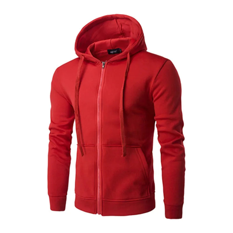 Men’s Slim Fit Hoodie – Long Sleeve Zipper Jacket