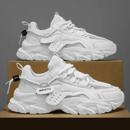 High-Quality Men’s Casual Sneakers – Chunky Thick Sole Athletic Shoes. 🚚 Free Shipping Worldwide
