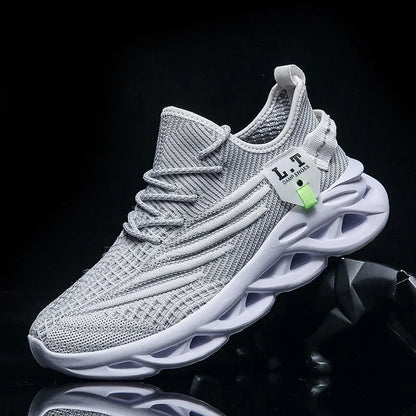 YRZL Men Sports Running Black Jogging Shoes Casual Sneakers Outdoor Breathable Mesh Women Light Shock-absorption Black Tennis     (🚚 Free Shipping Worldwide)