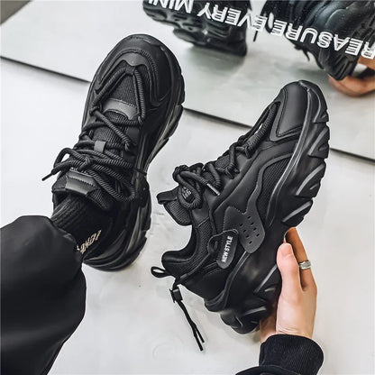 High-Quality Men’s Casual Sneakers – Chunky Thick Sole Athletic Shoes. 🚚 Free Shipping Worldwide