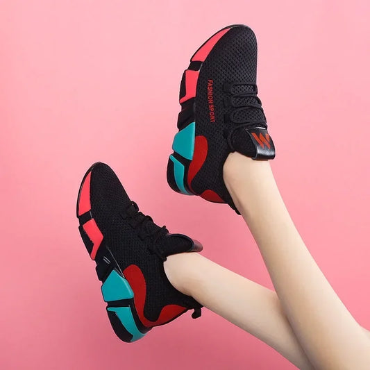 Women’s Air Mesh Sneakers – Comfortable Fitness & Walking Shoes