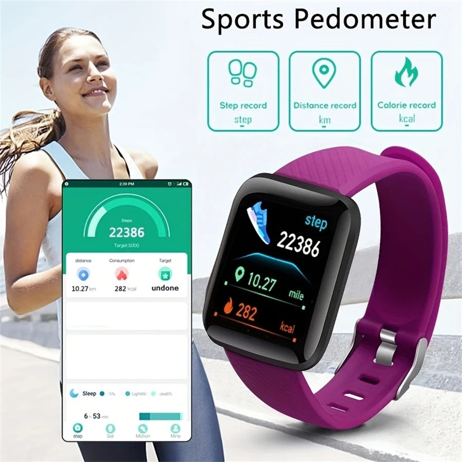 Smartwatch for Men & Women – Fitness Tracker, Message Alerts, Heart Rate Monitor, Compatible with Android & iOS        (🚚 Free Shipping Worldwide)
