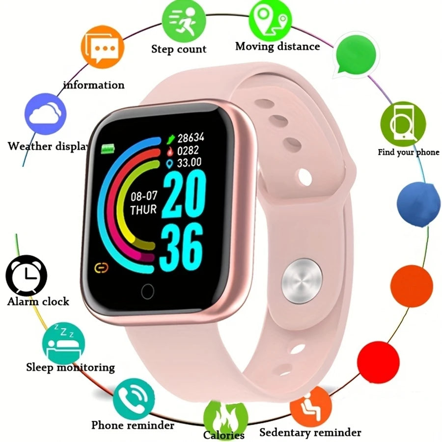 Smartwatch for Men & Women – Fitness Tracker, Message Alerts, Heart Rate Monitor, Compatible with Android & iOS        (🚚 Free Shipping Worldwide)