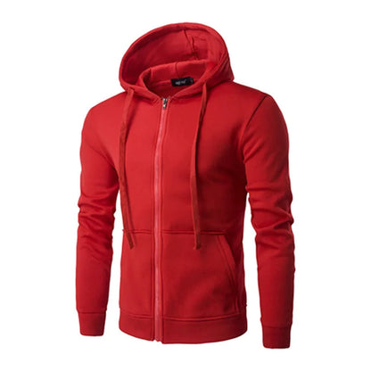 Men’s Slim Fit Hoodie – Long Sleeve Zipper Jacket