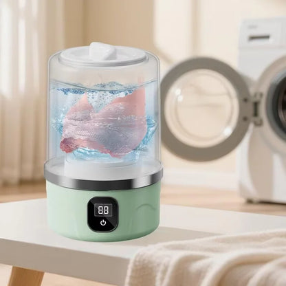 Portable Mini Washing Machine Small Laundry Washer Machine Clothes Cleaning Tool For Dormitories Travel Camping Hotel Apartment       (🚚 Free Shipping Worldwide)