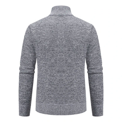 Men’s Autumn & Winter Casual Zipper Cardigan – Fleece-Lined Sports Coat, FREE SHIPPING WORLDWIDE