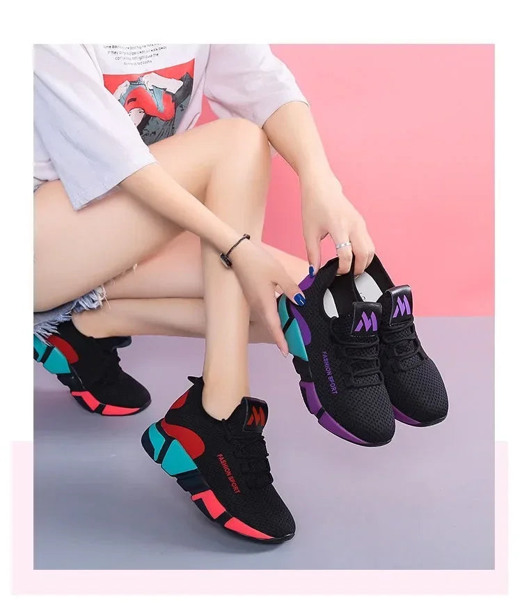 Women’s Air Mesh Sneakers – Comfortable Fitness & Walking Shoes