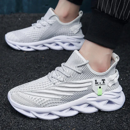 YRZL Men Sports Running Black Jogging Shoes Casual Sneakers Outdoor Breathable Mesh Women Light Shock-absorption Black Tennis     (🚚 Free Shipping Worldwide)