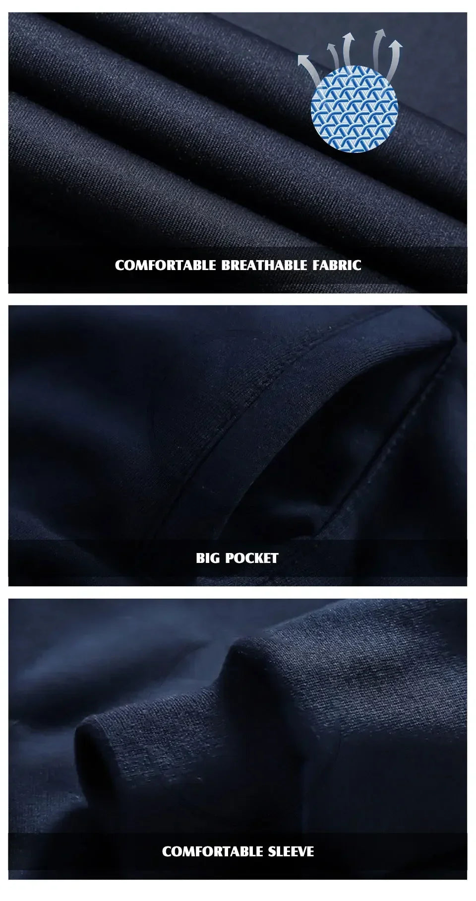 Men’s Winter Sports Suit – Fleece Jacket & Drawstring Pants Set