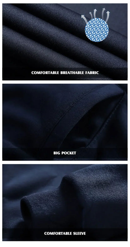 Men’s Winter Sports Suit – Fleece Jacket & Drawstring Pants Set