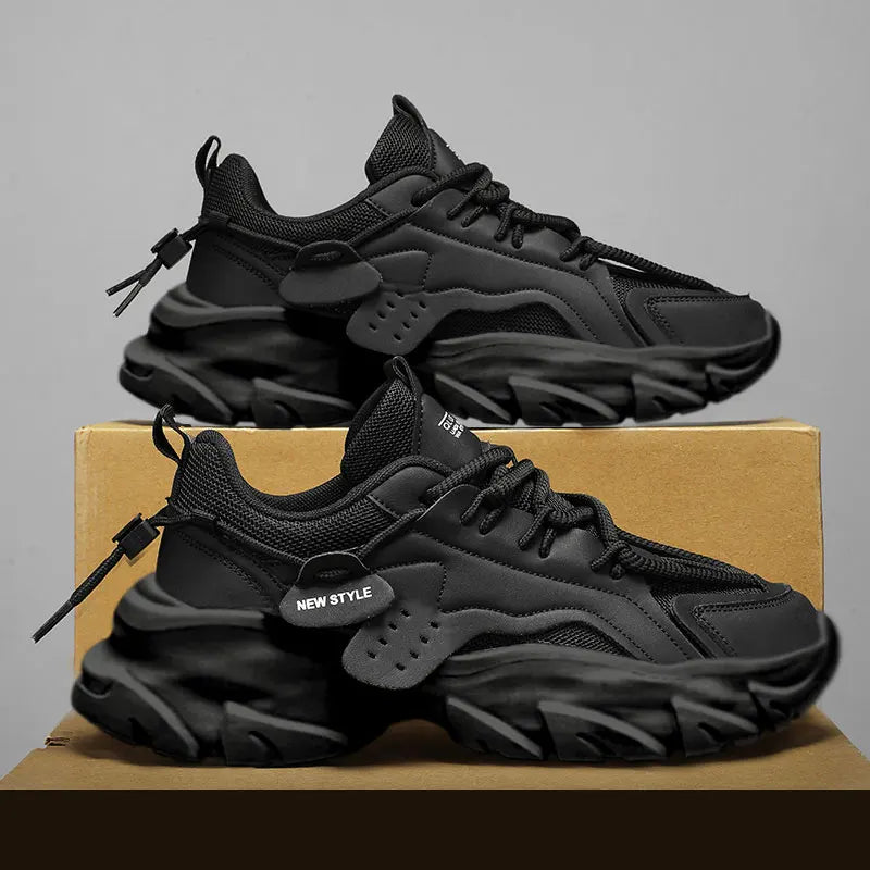 High-Quality Men’s Casual Sneakers – Chunky Thick Sole Athletic Shoes. 🚚 Free Shipping Worldwide