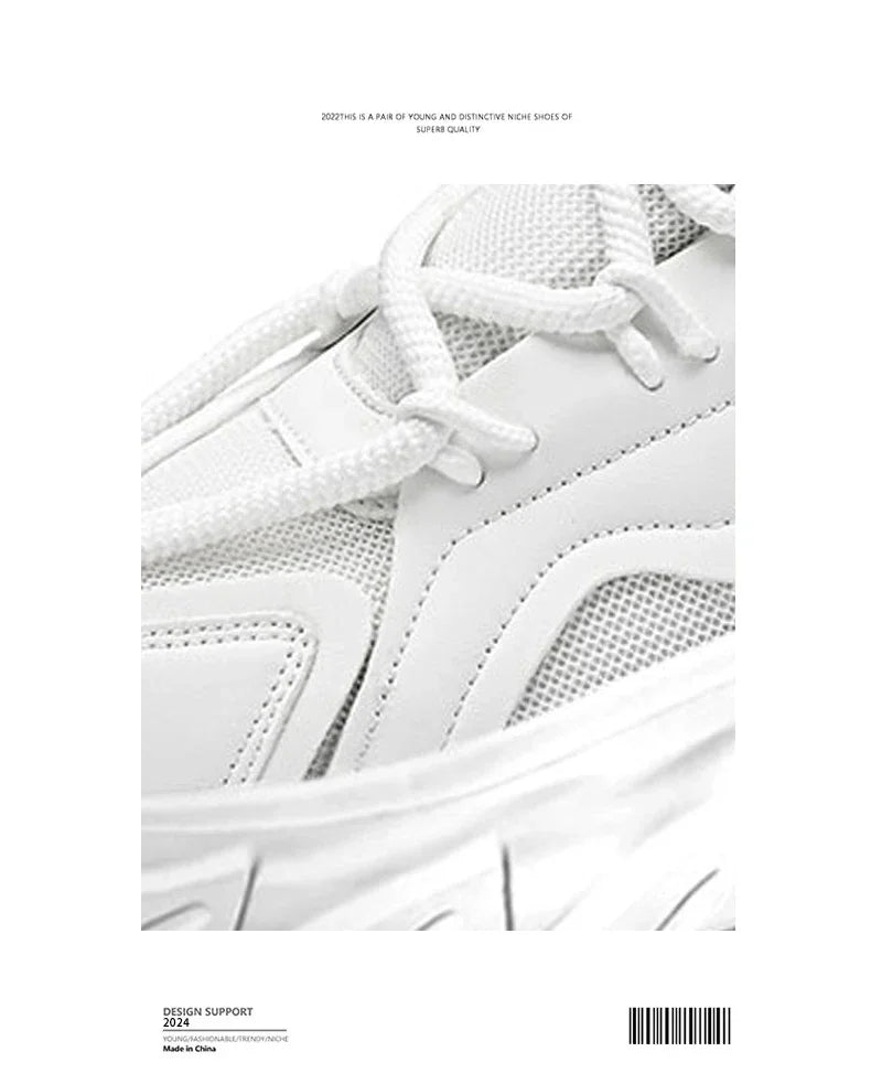 High-Quality Men’s Casual Sneakers – Chunky Thick Sole Athletic Shoes. 🚚 Free Shipping Worldwide
