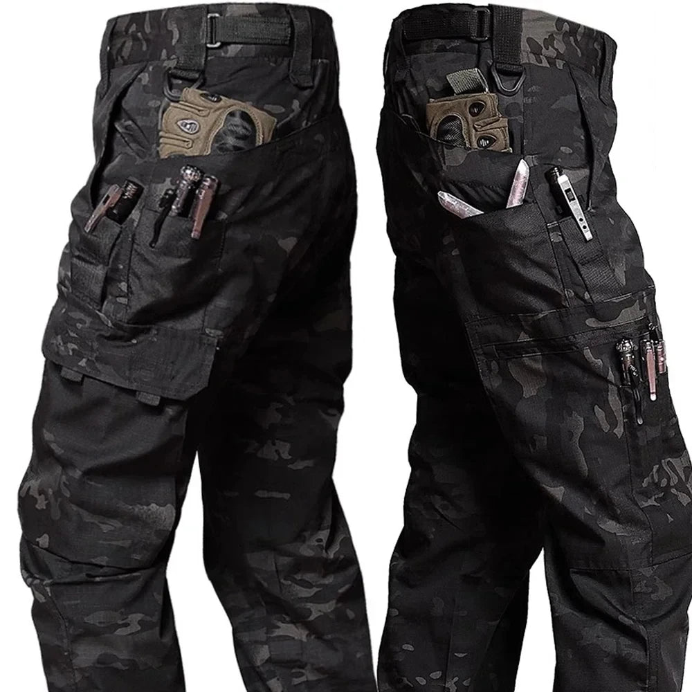 Men’s Tactical Cargo Pants – Waterproof, Multi-Pocket, Outdoor Combat Trousers. FREE SHIPPING WORLDWIDE