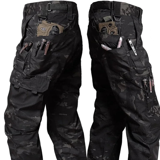 Men’s Tactical Cargo Pants – Waterproof, Multi-Pocket, Outdoor Combat Trousers. FREE SHIPPING WORLDWIDE