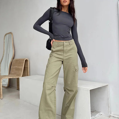 Women’s solid long sleeve tee – comfy, casual, and stylish for spring & autumn. Perfect streetwear top for everyday looks. FREE SHIPPING WORLDWIDE