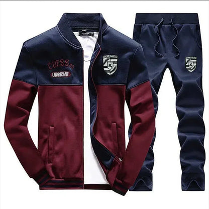 Men’s Winter Sports Suit – Fleece Jacket & Drawstring Pants Set