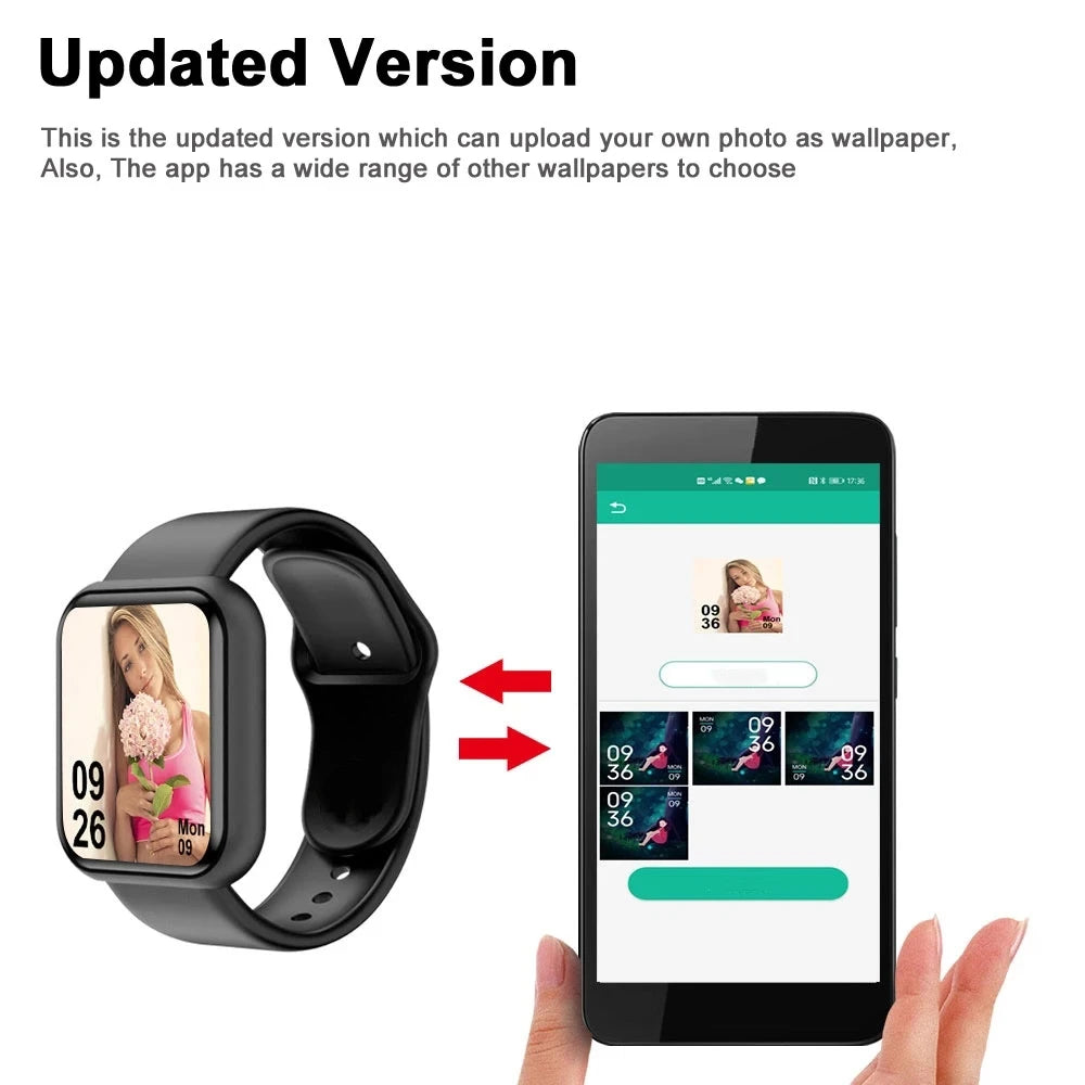 Smartwatch for Men & Women – Fitness Tracker, Message Alerts, Heart Rate Monitor, Compatible with Android & iOS        (🚚 Free Shipping Worldwide)
