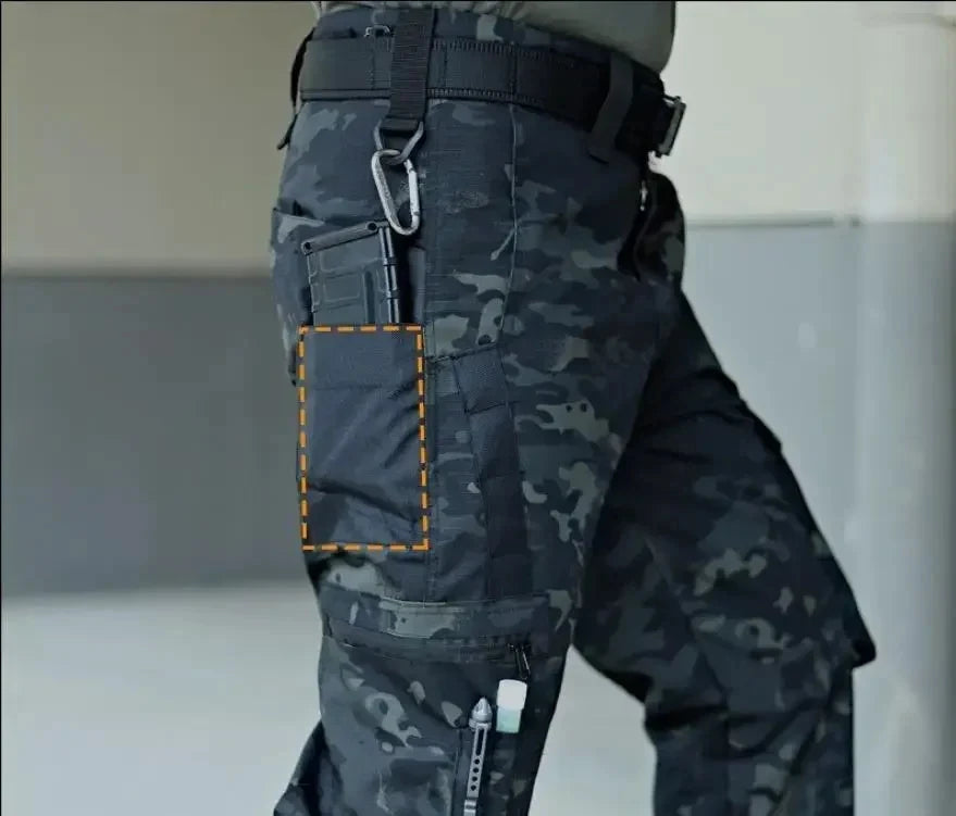 Men’s Tactical Cargo Pants – Waterproof, Multi-Pocket, Outdoor Combat Trousers. FREE SHIPPING WORLDWIDE