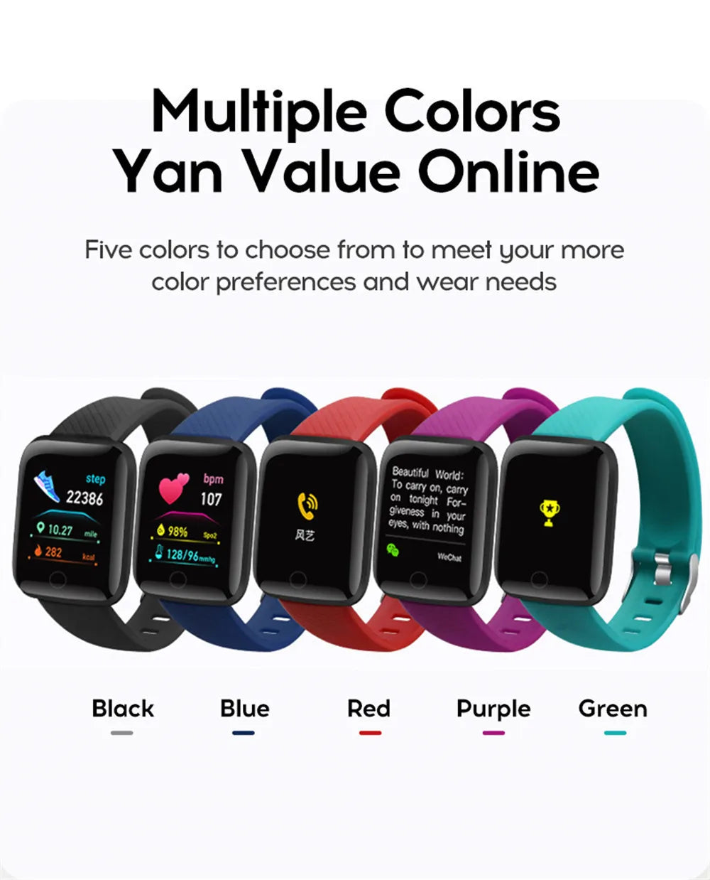Smartwatch for Men & Women – Fitness Tracker, Message Alerts, Heart Rate Monitor, Compatible with Android & iOS        (🚚 Free Shipping Worldwide)