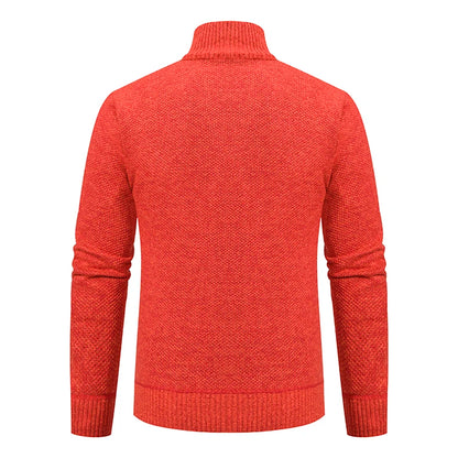 Men’s Autumn & Winter Casual Zipper Cardigan – Fleece-Lined Sports Coat, FREE SHIPPING WORLDWIDE
