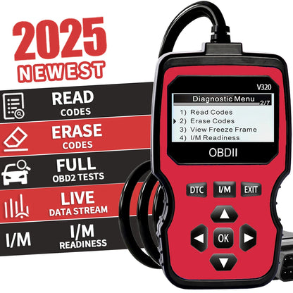 OBD2 Diagnostic Scanner – Engine Code Reader for All Cars Since 1996 | Real-Time Data, Battery Test & Code Erase        (🚚 Free Shipping Worldwide)