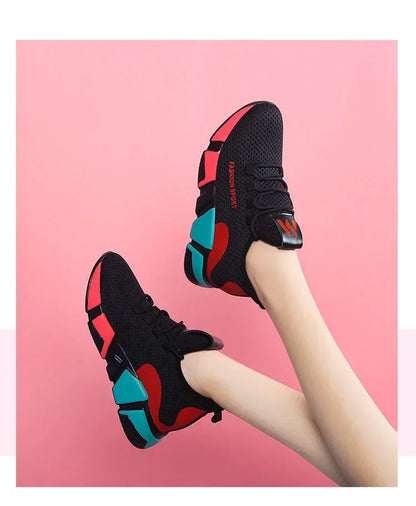 Women’s Air Mesh Sneakers – Comfortable Fitness & Walking Shoes