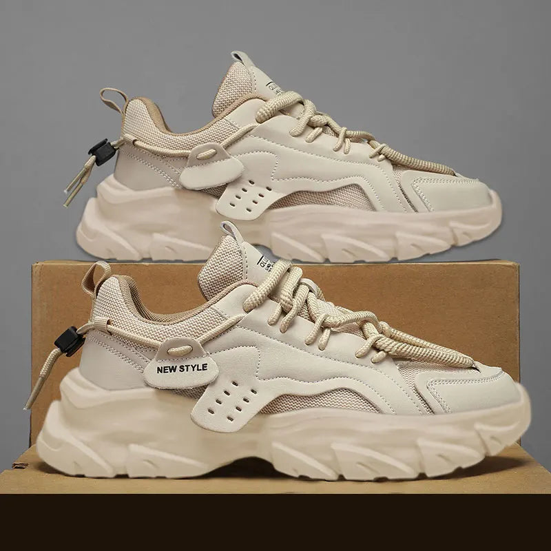 High-Quality Men’s Casual Sneakers – Chunky Thick Sole Athletic Shoes. 🚚 Free Shipping Worldwide