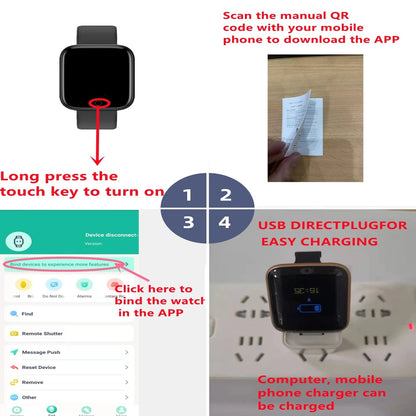 Smartwatch for Men & Women – Fitness Tracker, Message Alerts, Heart Rate Monitor, Compatible with Android & iOS        (🚚 Free Shipping Worldwide)