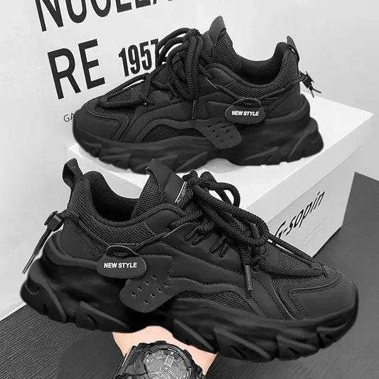 High-Quality Men’s Casual Sneakers – Chunky Thick Sole Athletic Shoes. 🚚 Free Shipping Worldwide