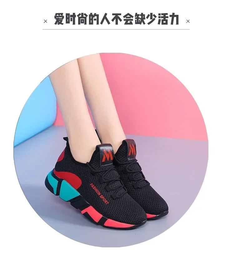 Women’s Air Mesh Sneakers – Comfortable Fitness & Walking Shoes